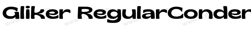 Gliker RegularConden字体转换